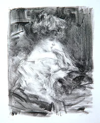 座っている女性、ミス・ショー、1905